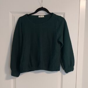 Madewell Deep Green Knit Top